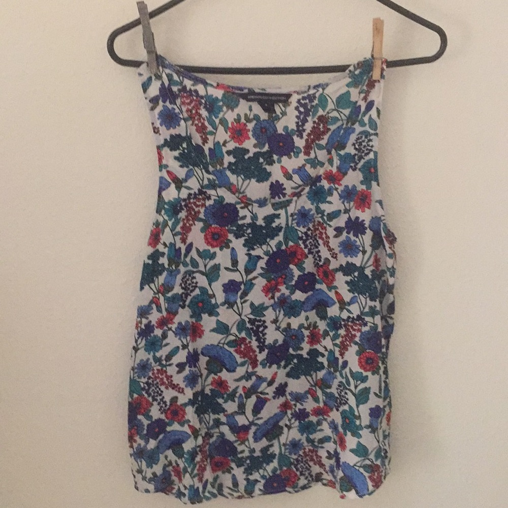 Sleeveless Floral Silk French Connection Blouse